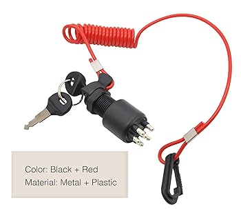 5005801 Ignition Key Switch Compatible with OMC Johnson